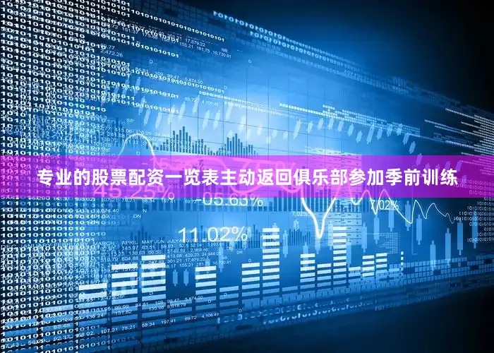 专业的股票配资一览表主动返回俱乐部参加季前训练
